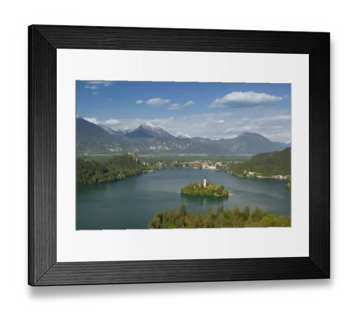 Framed Print : SLOVENIA-GORENJSKA-Bled: Lake Bled View from Mala Osojnica hill Framed Print : SLOVENIA-GORENJSKA-Bled: Lake Bled View from Mala Osojnica hill