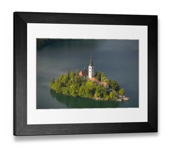 Framed Print : SLOVENIA-GORENJSKA-Bled: Lake Bled View from Mala Osojnica hill Framed Print : SLOVENIA-GORENJSKA-Bled: Lake Bled View from Mala Osojnica hill