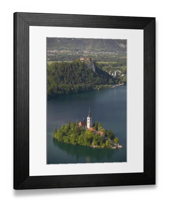 Framed Print : SLOVENIA-GORENJSKA-Bled: Lake Bled View from Mala Osojnica hill Framed Print : SLOVENIA-GORENJSKA-Bled: Lake Bled View from Mala Osojnica hill