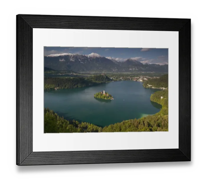 Framed Print : SLOVENIA-GORENJSKA-Bled: Lake Bled View from Mala Osojnica hill Framed Print : SLOVENIA-GORENJSKA-Bled: Lake Bled View from Mala Osojnica hill