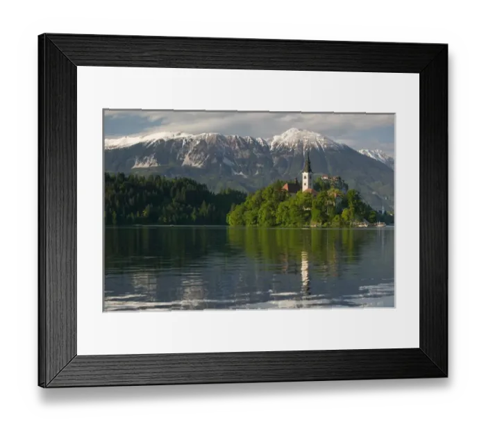 Framed Print : SLOVENIA-GORENJSKA-Bled: Lake Bled Island Church