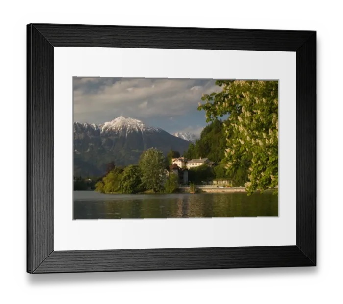 Framed Print : SLOVENIA-GORENJSKA-Bled: Lake Bled View from Mlino Village