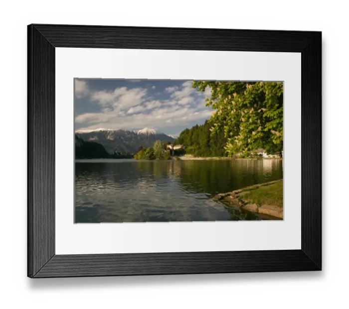 Framed Print : SLOVENIA-GORENJSKA-Bled: Lake Bled View from Mlino Village