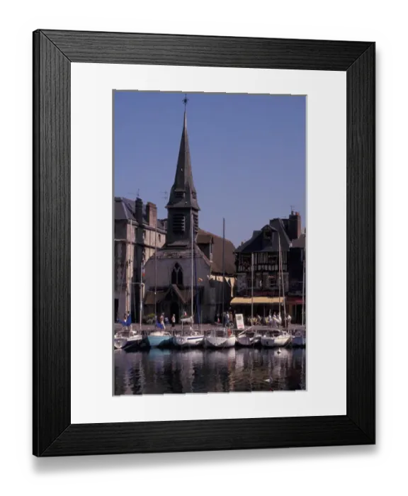 Framed Print : EU, France, Honfleur, Harbor Framed Print : EU, France, Honfleur, Harbor