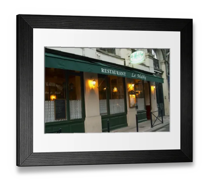 Framed Print : Restaurant Le Mably in Bordeaux Framed Print : Restaurant Le Mably in Bordeaux