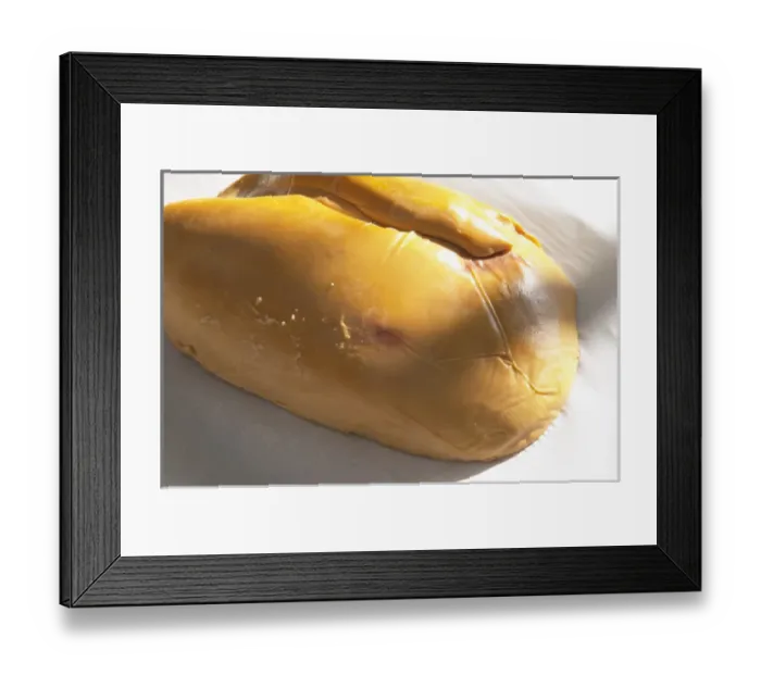 Framed Print : How to make foie gras ducks liver (series of images): Close up of the duck Framed Print : How to make foie gras ducks liver (series of images): Close up of the duck