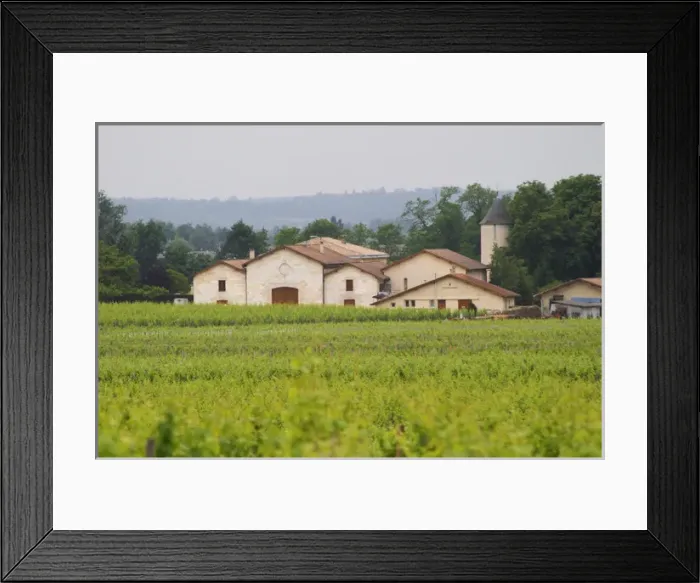 Framed Print : Unknown winery in St Emilion (seen from in front of Petit Village in Pomerol, but Framed Print : Unknown winery in St Emilion (seen from in front of Petit Village in Pomerol, but