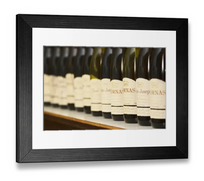 Framed Print : A long line of bottles for tasting in the tasting room, Cornas, Saint Joseph, Syrah Framed Print : A long line of bottles for tasting in the tasting room, Cornas, Saint Joseph, Syrah