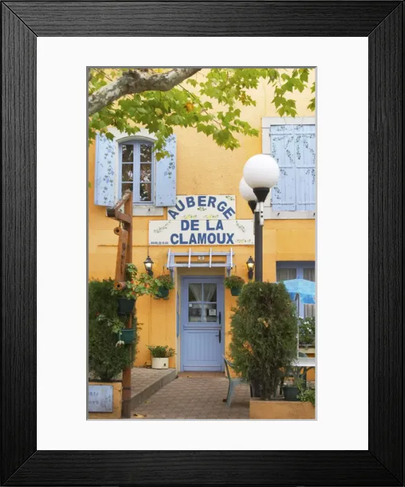Framed Print : L Auberge de la Clamoux, Villeneuve-Minervois Minervois. Languedoc. France. Europe Framed Print : L Auberge de la Clamoux, Villeneuve-Minervois Minervois. Languedoc. France. Europe