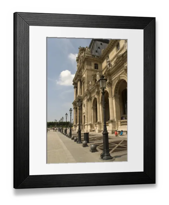 Framed Print : The magnificent architecture of a section of The Louvre, Paris, France Framed Print : The magnificent architecture of a section of The Louvre, Paris, France
