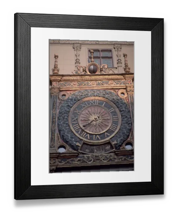 Framed Print : Europe, France, Rouen Old clock Framed Print : Europe, France, Rouen Old clock