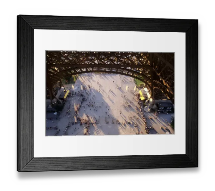 Framed Print : Paris, France. Looking down from the Eiffel Tower Framed Print : Paris, France. Looking down from the Eiffel Tower