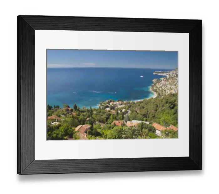 Framed Print : Roquebrune Cap Martin, Alpes Maritimes, France Framed Print : Roquebrune Cap Martin, Alpes Maritimes, France