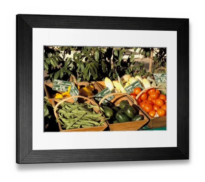 Framed Print : France, Cote D Azur, Menton. Vegetables in market Framed Print : France, Cote D Azur, Menton. Vegetables in market