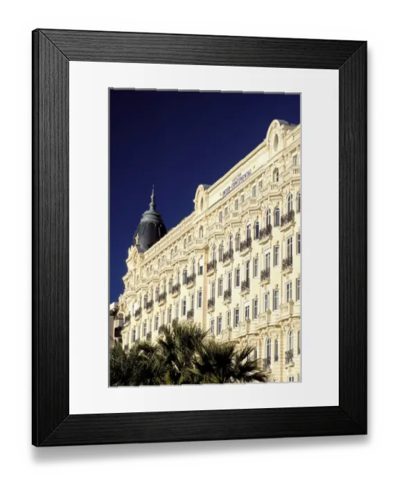 Framed Print : Europe, France, Cote D Azur, Cannes, Croisette. Carlton Framed Print : Europe, France, Cote D Azur, Cannes, Croisette. Carlton