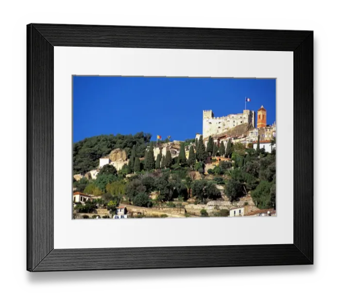 Framed Print : Europe, France, Cote D Azure, Roquebrune. Castle on hill Framed Print : Europe, France, Cote D Azure, Roquebrune. Castle on hill