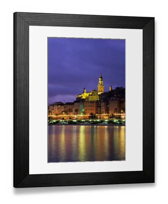 Framed Print : France, Cote d Azur, Alpes Maritimes, Menton Framed Print : France, Cote d Azur, Alpes Maritimes, Menton