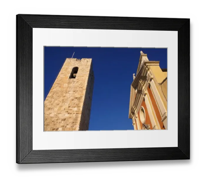 Framed Print : France, Cote d Azur, Antibes, Cathedral