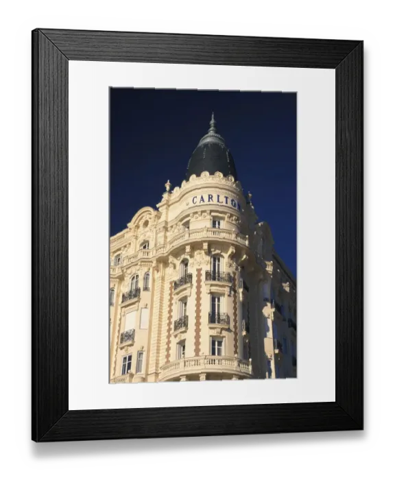 Framed Print : France, Cote d Azur, Cannes. Carlton Hotel