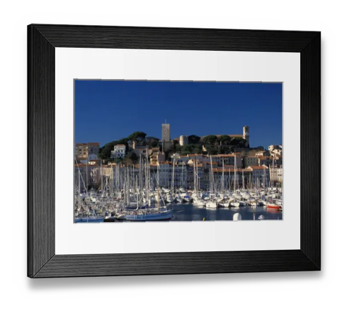 Framed Print : France, Cote d Azur, Cannes, Old city harbour Framed Print : France, Cote d Azur, Cannes, Old city harbour