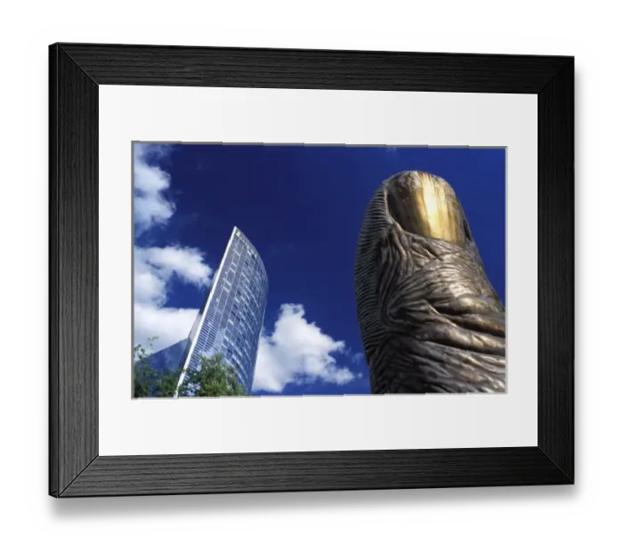 Framed Print : France, Paris, La Defense. Cesar sculpture Framed Print : France, Paris, La Defense. Cesar sculpture