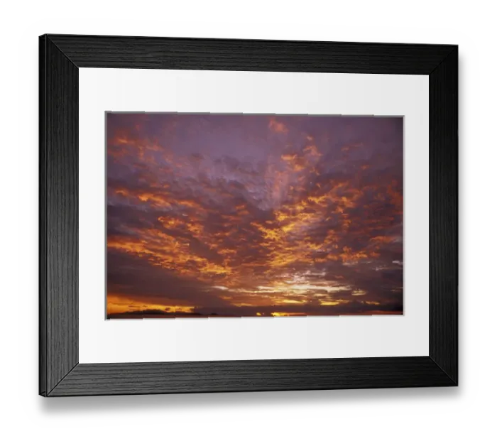 Framed Print : Western Pacific. Intense sunset Framed Print : Western Pacific. Intense sunset
