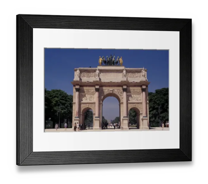 Framed Print : France, Paris, Arc de Triomphe du Carrousel