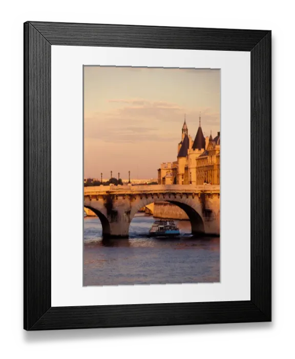 Framed Print : France, Paris, Conciergerie and river Seine at sunset Framed Print : France, Paris, Conciergerie and river Seine at sunset