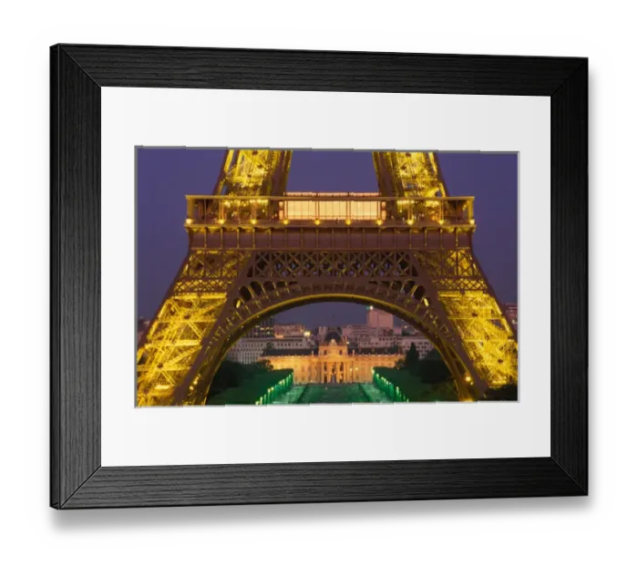 Framed Print : France, Paris, Tour Eiffel and Ecole Militaire at dusk Framed Print : France, Paris, Tour Eiffel and Ecole Militaire at dusk