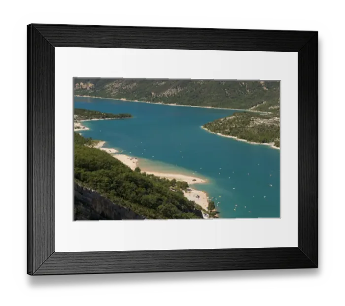 Framed Print : Lake Sainte Croix, Provence, France