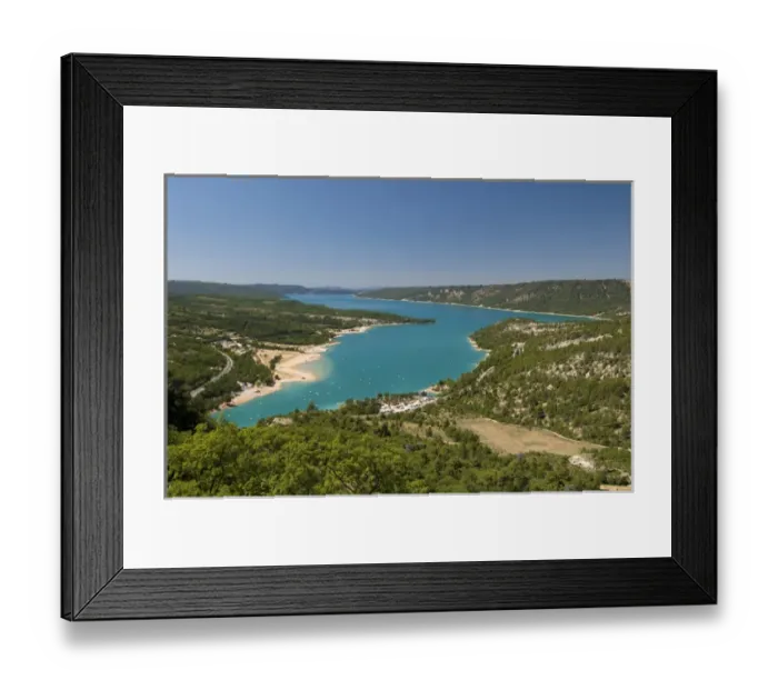 Framed Print : Lake Sainte Croix, Provence, France Framed Print : Lake Sainte Croix, Provence, France