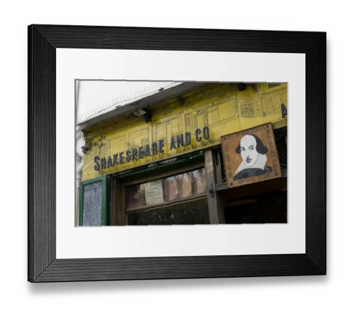 Framed Print : Shakespeare and Company Book Store, Quartier Latin, Paris, France Framed Print : Shakespeare and Company Book Store, Quartier Latin, Paris, France
