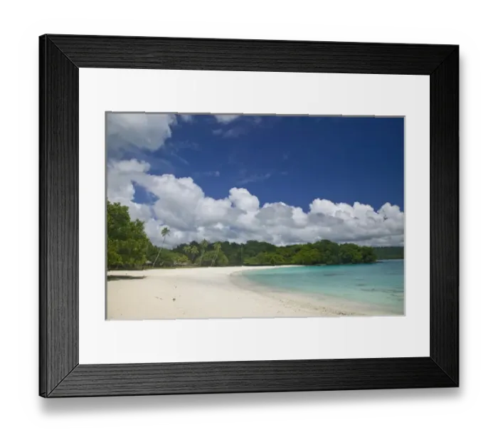 Framed Print : VANUATU, Espiritu Santo Island, CHAMPAGNE BEACH. Champagne Beach, the Best on Santo