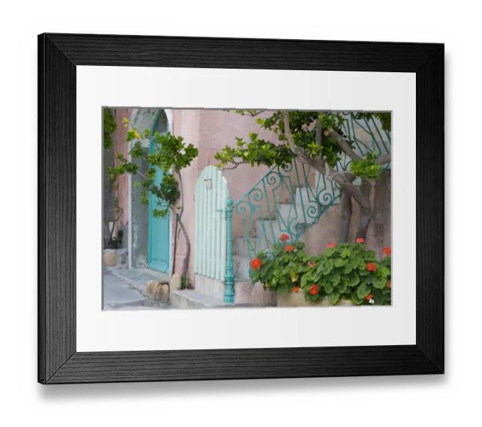 Framed Print : Corsica. France. Europe. Entrance to house in fishing village of Centuri (also called Camera) Framed Print : Corsica. France. Europe. Entrance to house in fishing village of Centuri (also called Camera)