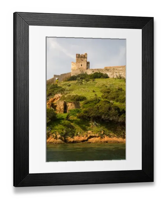 Framed Print : Europe, France, Corsica, Girolata. Roadless fishing village only accessed by foot or boat Framed Print : Europe, France, Corsica, Girolata. Roadless fishing village only accessed by foot or boat