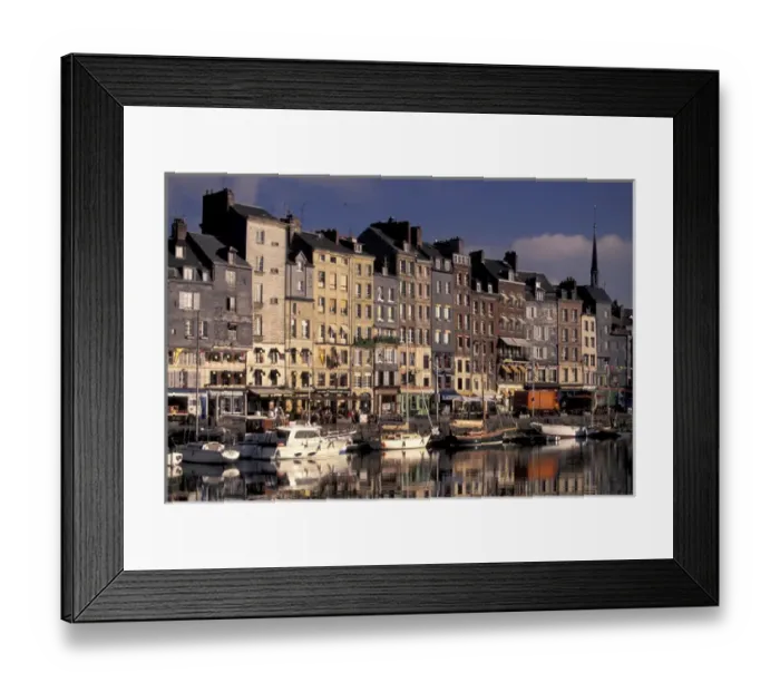 Framed Print : FRANCE, Normandy Honfleur Quai St. Cathrine Framed Print : FRANCE, Normandy Honfleur Quai St. Cathrine