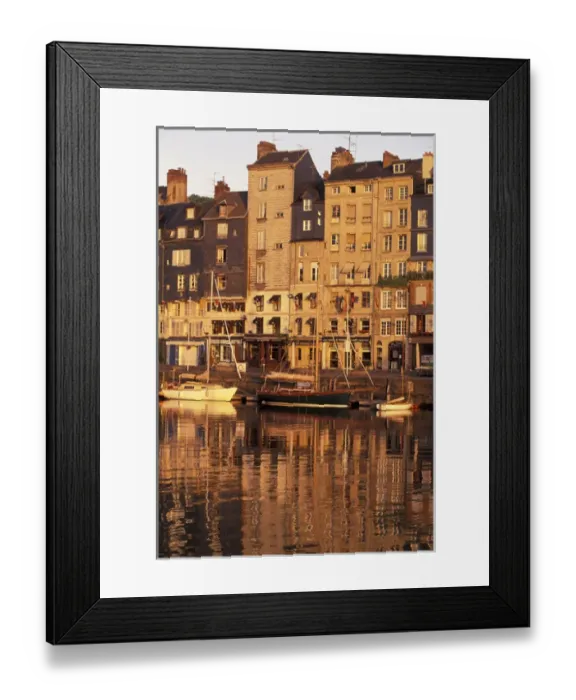 Framed Print : FRANCE, Normandy Honfleur Quai St. Cathrine at dawn Framed Print : FRANCE, Normandy Honfleur Quai St. Cathrine at dawn