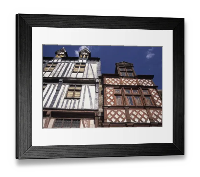 Framed Print : FRANCE, Normandy Rouen Old Building Details Framed Print : FRANCE, Normandy Rouen Old Building Details