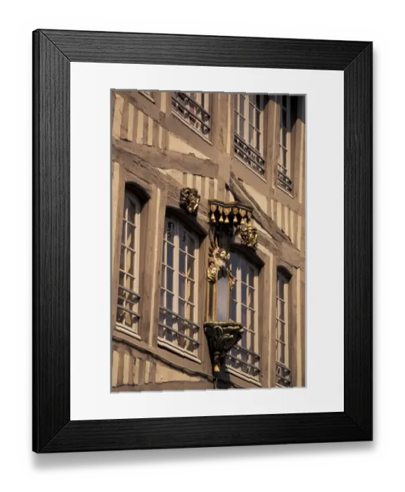 Framed Print : FRANCE, Normandy Rouen Old Building Details