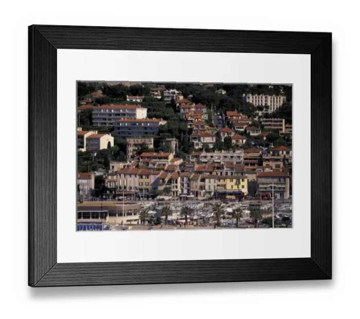 Framed Print : FRANCE, Bouches-du-Rhone Cassis Morning View of the port Framed Print : FRANCE, Bouches-du-Rhone Cassis Morning View of the port