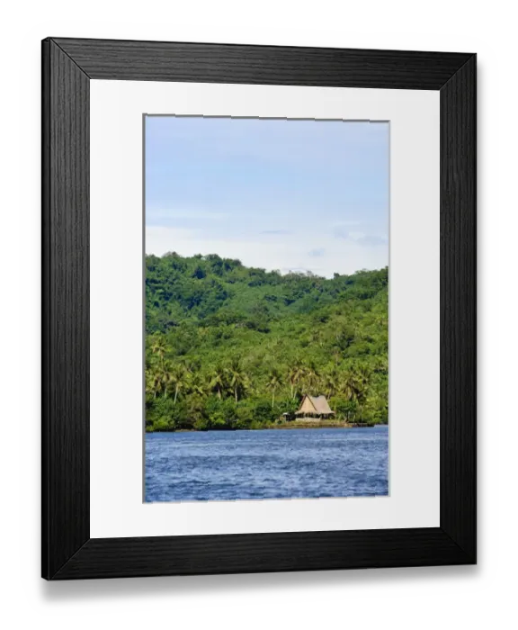 Framed Print : Yap. Mens house