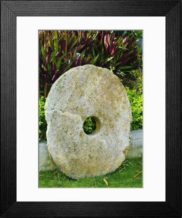 Framed Print : Yap. Stone money Framed Print : Yap. Stone money