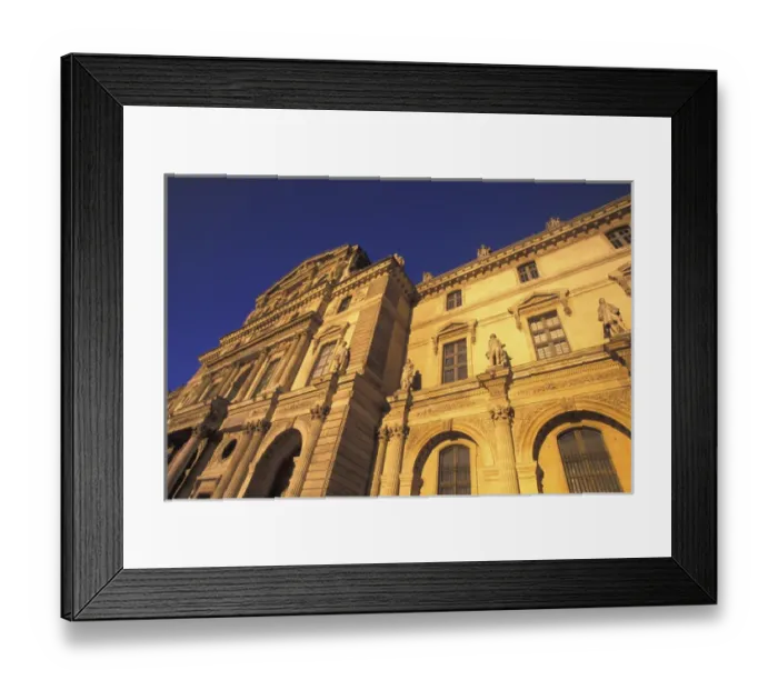 Framed Print : FRANCE, Paris Louvre, Sully Pavillion Sunset light