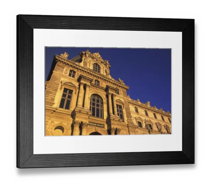 Framed Print : FRANCE, Paris Louvre, Mollien Pavillion Sunset light Framed Print : FRANCE, Paris Louvre, Mollien Pavillion Sunset light