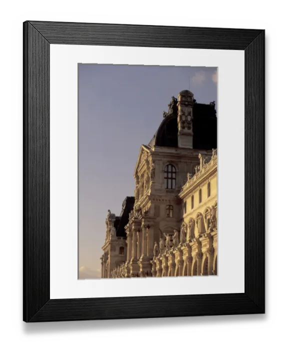 Framed Print : Europe, France, Paris. Le Louvre, building details Framed Print : Europe, France, Paris. Le Louvre, building details