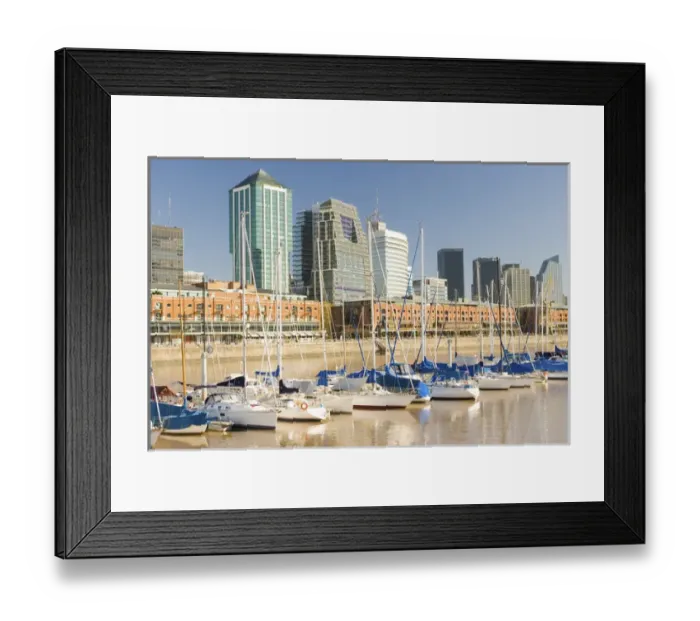 Framed Print : Puerto Madero Waterfront, Buenos Aires, Argentina