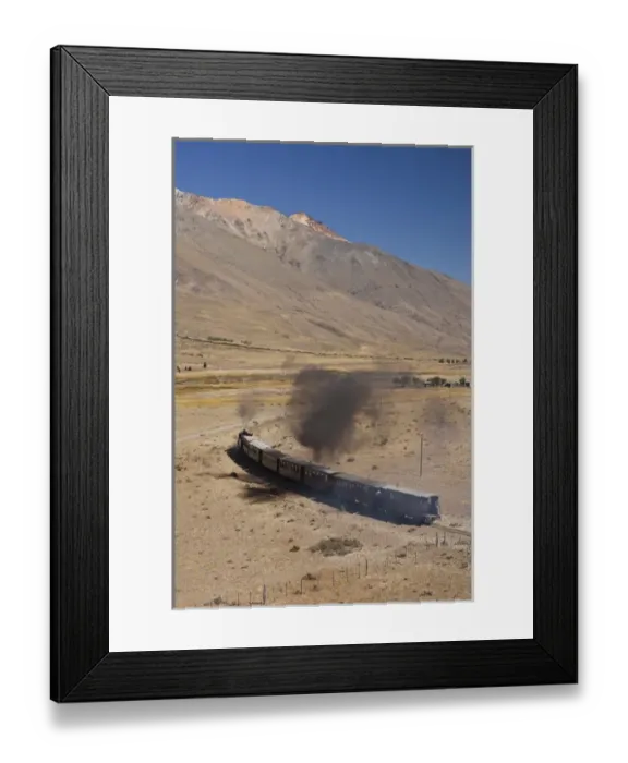 Framed Print : ARGENTINA, Chubut Province, Esquel. La Trochita narrow gauge steam train, Old Patagonian Framed Print : ARGENTINA, Chubut Province, Esquel. La Trochita narrow gauge steam train, Old Patagonian