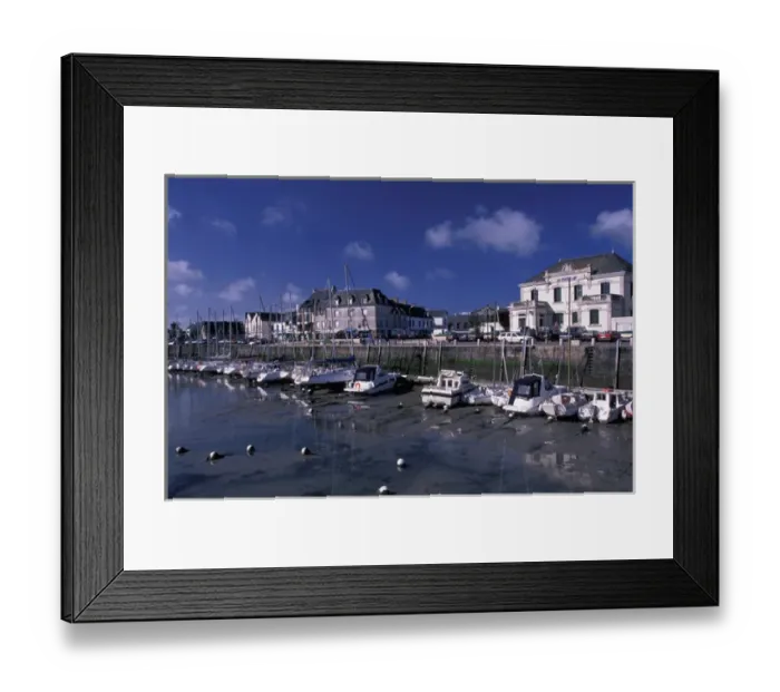 Framed Print : EU, France, Brittany, Loire Atlantique, Le Croisic. Harbor view of coastal resort town Framed Print : EU, France, Brittany, Loire Atlantique, Le Croisic. Harbor view of coastal resort town