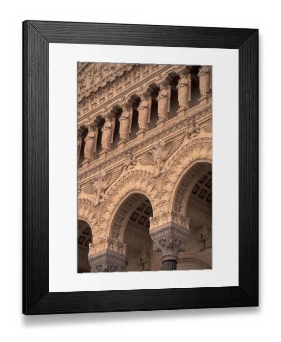Framed Print : EU, France, Rhone Valley, Vallee du Rhone, Lyon. Basilique Notre Dame de Fourviere (b