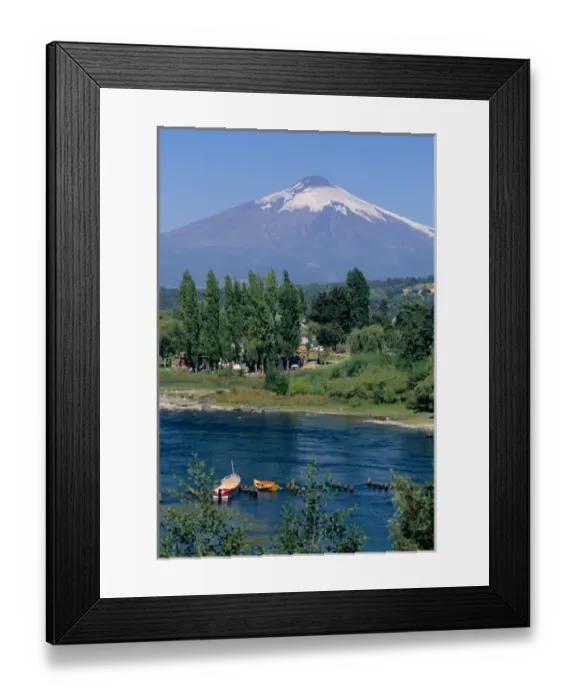 Framed Print : Villarica Volcano near Pucon, Chile. chile, chilean, chiano, south america Framed Print : Villarica Volcano near Pucon, Chile. chile, chilean, chiano, south america